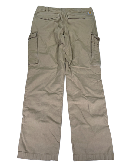 Carhartt Men's Tan Relaxed Fit Cargo Work Pants - 34x32 image 2