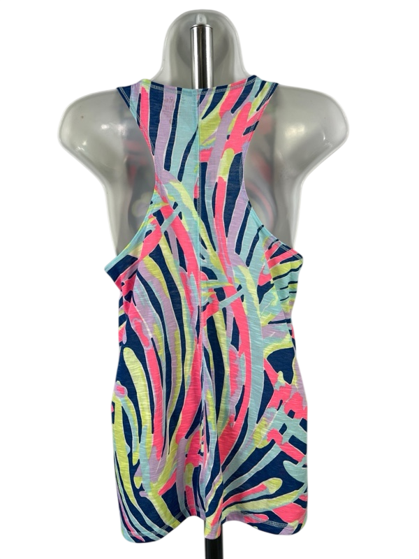 Lilliy Pulitzer Women's Blue Multicolor Anisa Luxletic Tank Top - M image 2
