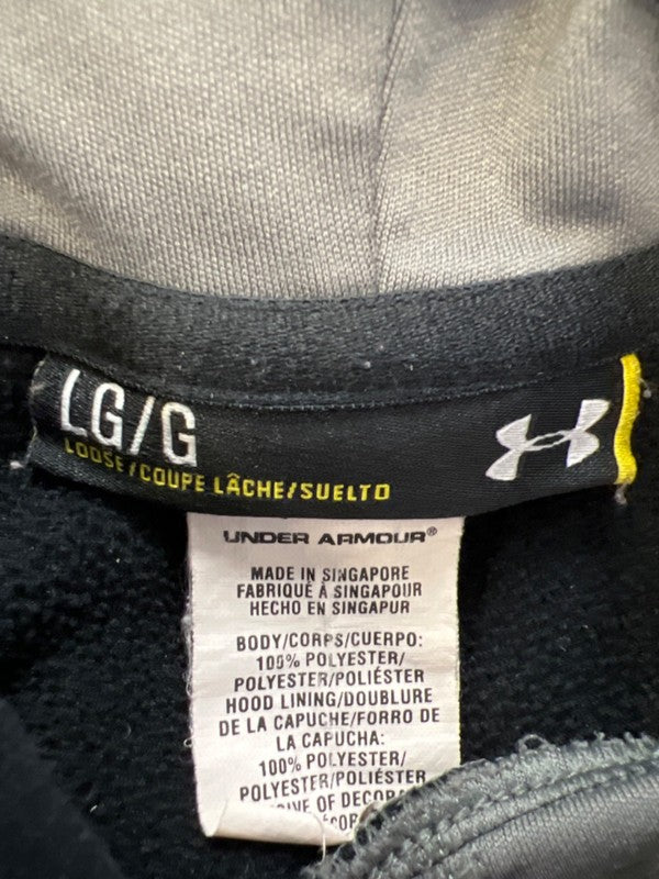 Under Armour Men's Black Fleece Lined Pullover Sweatshirt - L image 3