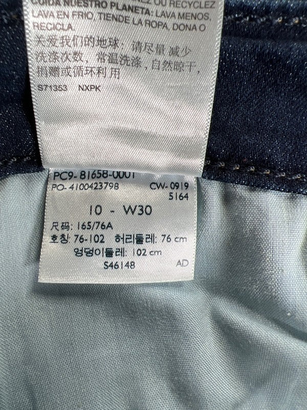 Levi's Women's Blue Signature Dark Wash High Rise Ankle Skinny Jeans - 10 image 4