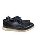 Cole Haan Men’s Blue Leather Lace Up Wingtip Oxford Shoes - 11.5