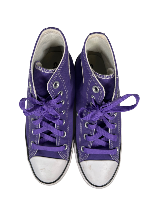 Converse Women's Purple Chuck Taylor All Star High Top Lace Up Sneakers - 8 image 3