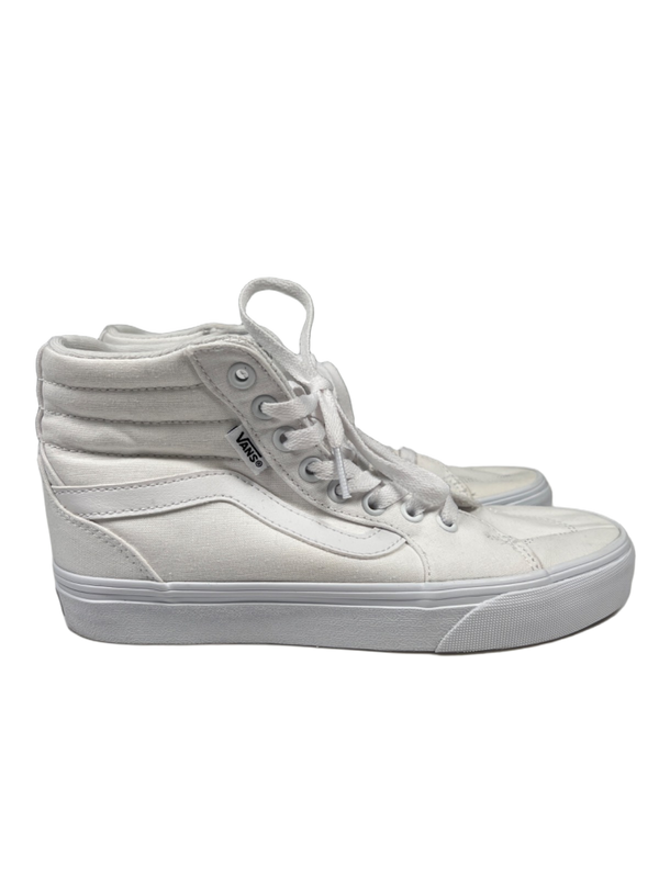 Vans Women's White Filmore Hi Tapered Lace Up Sneakers - 7
