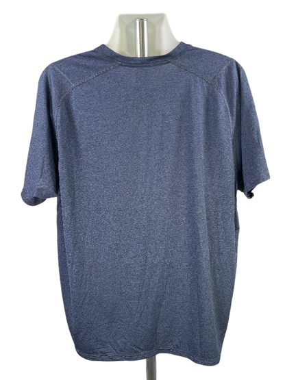 adidas Men's Blue Free Lift Short Sleeve Athletic T-Shirt - 2XL image 2