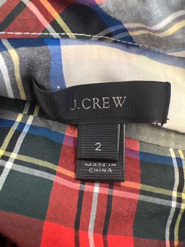 J Crew Women's Multicolor Plaid Button Up Long Sleeve Shirt - 2 image 3