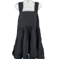 Banana Republic Women's Black Sleeveless Tiered Sleeveless Knee Length Dress - M