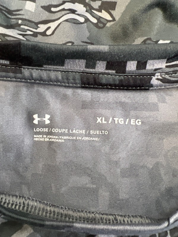 Under Armour Men's Gray Tech Camo 2.0 Athletic T-Shirt - XL image 3