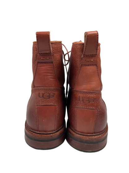 UGG Men's Brown Selwood Redwood Lace Up Ankle Work Boots - 8.5 image 4