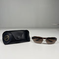 Ray-Ban Arista Gold Tone Large Metal 112/W3 Polarized Aviator Sunglasses W/ Case