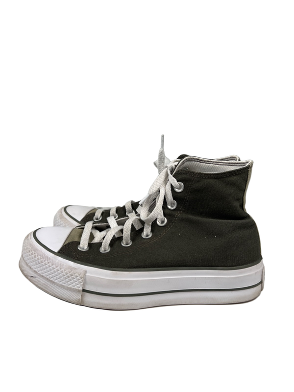 Converse Women's Green Chuck Taylor All Star High Top Lace Up Sneakers - 7 image 5