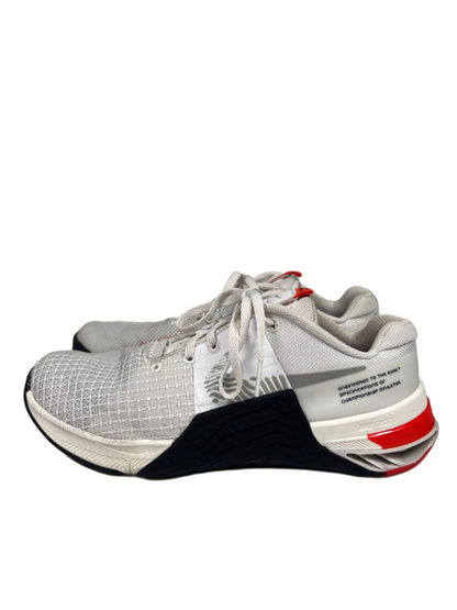 Nike Women's White/Red Metcon 8 Lace Up Athletic Sneakers - 7.5 image 5