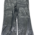 J.Crew Womens Black Lizzie High Rise Patch Pocket Faux Leather Pants - 30 Petite