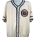 True Fan Men's Blue/Ivory Cooperstown Collection MLB Detroit Tigers Jersey - 2XL