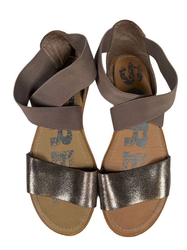 Sorel Women's Gray Metallic Ella II Strappy Sandals - 8.5 image 3