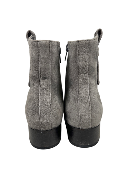 Vaneli Women's Gray Suede Side Zip Ankle Boots - 5 image 4