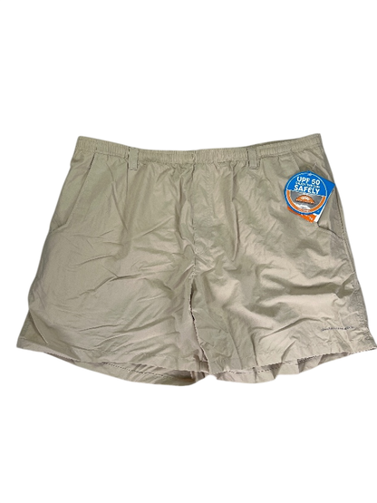Columbia Men's Beige Mesh Lined Omni-Shade Active Shorts - XXL