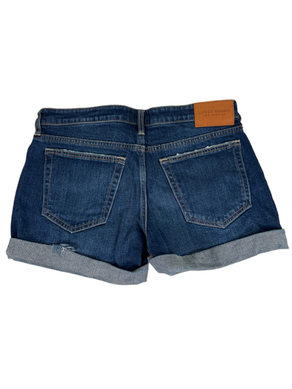 Lucky Brand Women's Dark Wash Cuffed Boyfriend Jean Shorts - 2/26 image 2