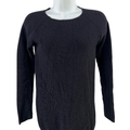 Athleta Women's Black Darling Open Back Long Sleeve Sweater - XS