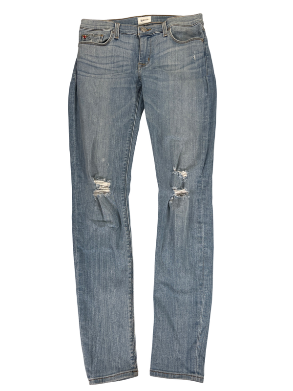 Hudson Women's Light Wash Distressed Krista Super Skinny Jeans - 27