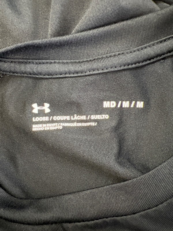Under Armour Men's Black Loose Fit Lightweight Tech Athletic Shirt - M image 3