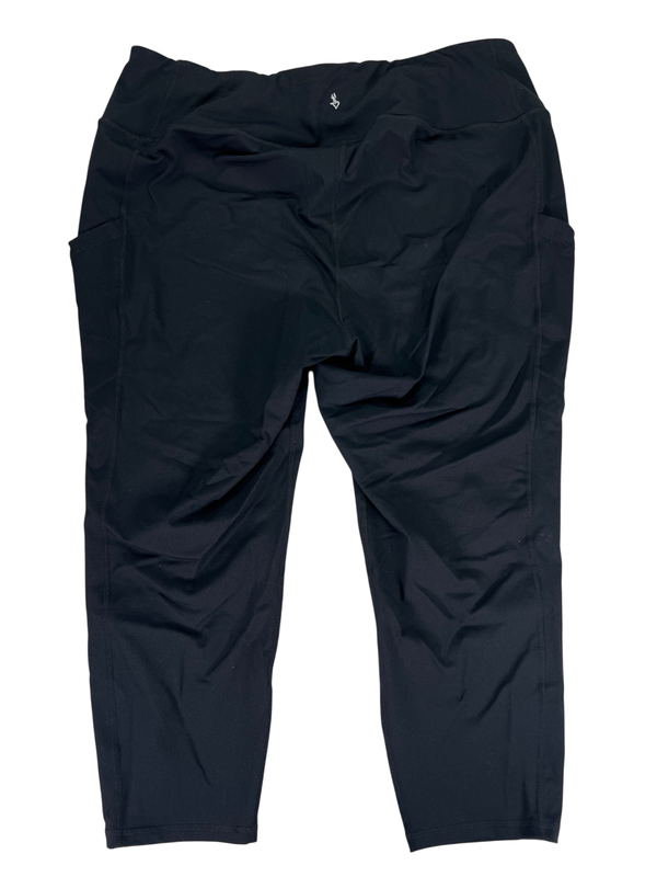 Torrid Active Women's Black Side Pocket Cropped Athletic Leggings - Plus 3 image 2