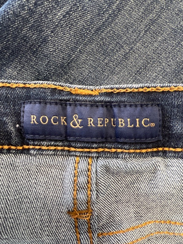 Rock and Republic Women's Medium Wash Button Fly Skinny Denim Jeans - 16 image 3