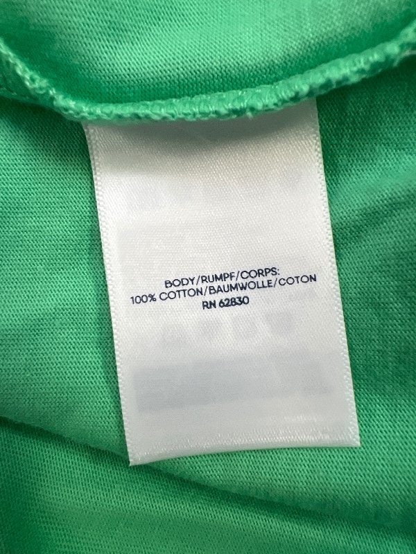 Lands End Women's Green Short Sleeve V-Neck T-Shirt - M image 4