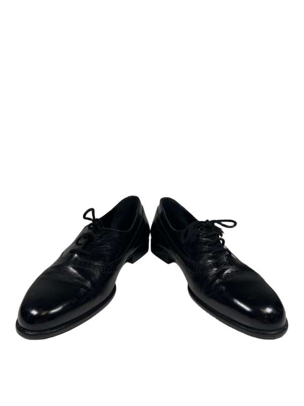 Antonio Da Firenze Men's Black Leather Wingtip Oxford Dress Shoes - 9.5 D image 6