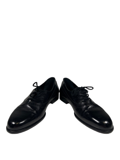 Antonio Da Firenze Men's Black Leather Wingtip Oxford Dress Shoes - 9.5 D image 6