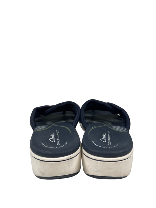 Clarks Cloudsteppers Women's Blue/White Breeze Rae Cam Slide On Sandals - 7 image 4