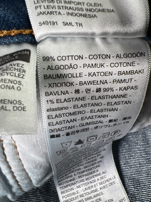 Levi's Women's Dark Wash 501 Skinny High Rise Button Fly Denim Jeans - 28x30 image 4