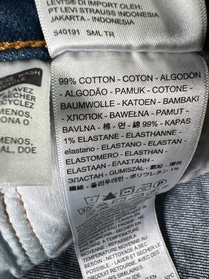 Levi's Women's Dark Wash 501 Skinny High Rise Button Fly Denim Jeans - 28x30 image 4