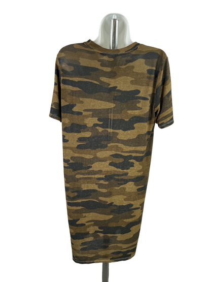 Lucky Brand Women's Green Camo Thin Short Sleeve T-Shirt Dress - S image 2