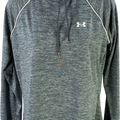 Under Armour Women’s Gray Heather Long Sleeve Velocity Hooded Shirt - M