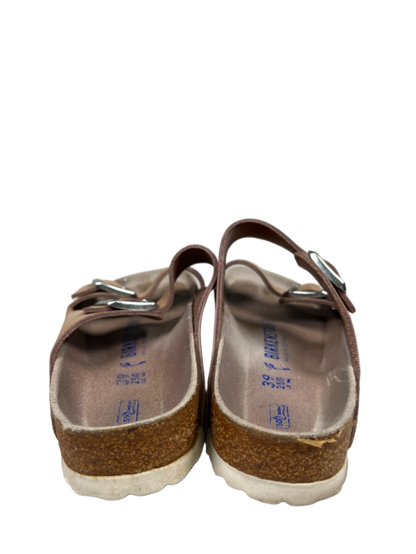 Birkenstock Unisex Tan/Beige Arizona Softbed Sandals - Women's 8 Narrow image 4