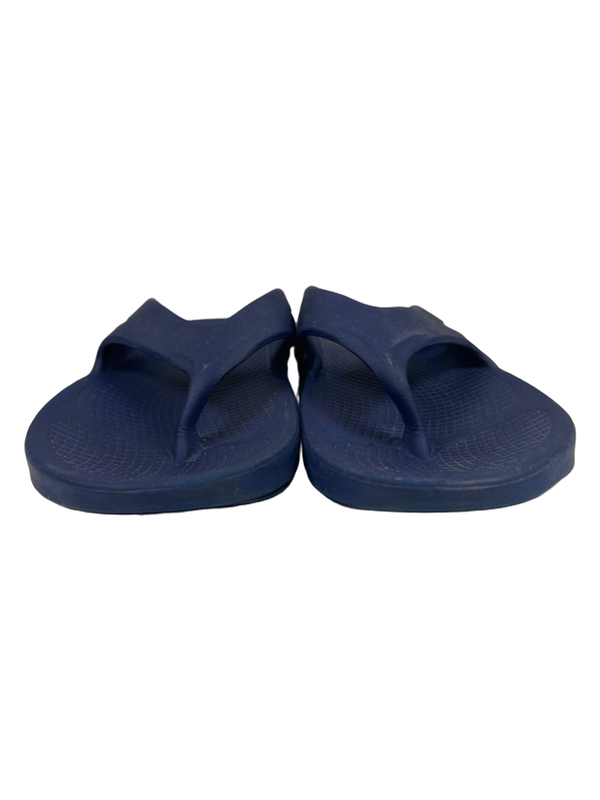 OOFOS Unisex Blue Arch Support Comfort Flip Flops - Men's 13 image 2