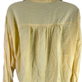 NEW YFB Women’s Yellow Long Sleeve Button Up Twisted Button Blouse - XS