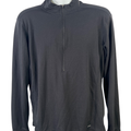 REI Men's Black Long Sleeve 1/2 Sleeve Pullover Shirt - XL