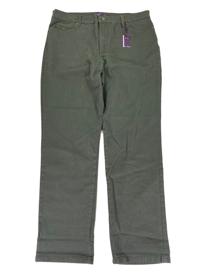 Gloria Vanderbilt Women's Green Amanda Classic Tapered Denim Jeans - 16 Petite