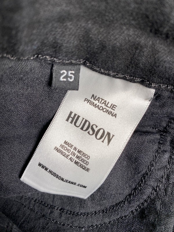 Hudson Women's Black Natalie Distressed Skinny Ankle Mid Rise Jeans - 25 image 3