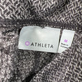 Athleta Women’s Black/Gray Criss Cross High Waisted Metro Leggings - M