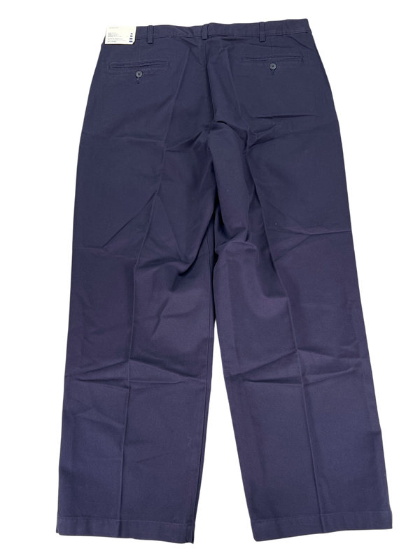 Lands End Men's Navy Blue Cotton Dress Pants - 38x29 image 2