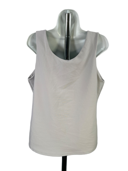 32 Cool Women's Gray/Pearl Blue Ribbed Sleeveless Tank Top W/ Bra - XXL image 2