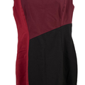 White House Black Market Women’s Black/Red ColorBlock Sheath Dress - 8
