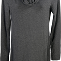 White House Black Market Women’s Gray Long Sleeve Cowl Neck Shirt Dress - XS