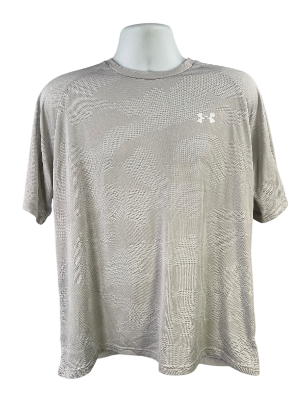 Under Armour Men's Gray Camouflage Short Sleeve Athletic T-Shirt - XL