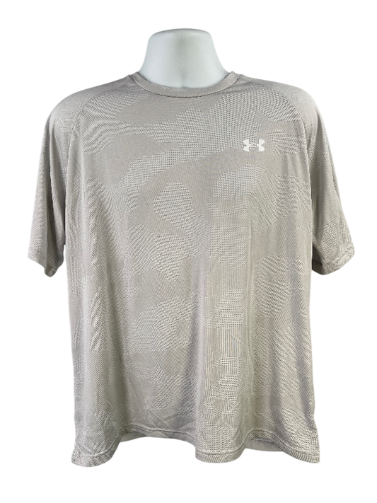 Under Armour Men's Gray Camouflage Short Sleeve Athletic T-Shirt - XL