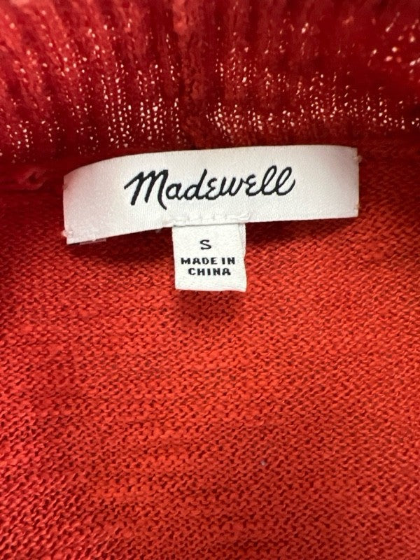 Madewell Women's Orange Long Sleeve Open Cardigan Sweater - S image 3