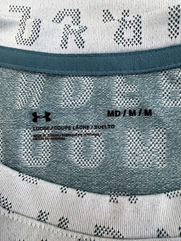 Under Armour Women’s Blue Logo Velocity Short Sleeve Athletic Shirt - M image 3
