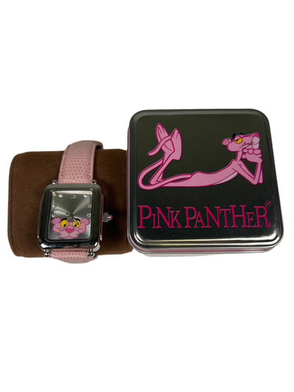 Pink Panther Women's Pink Leather 40th Anniversary Wrist Watch - Working W/Box image 7
